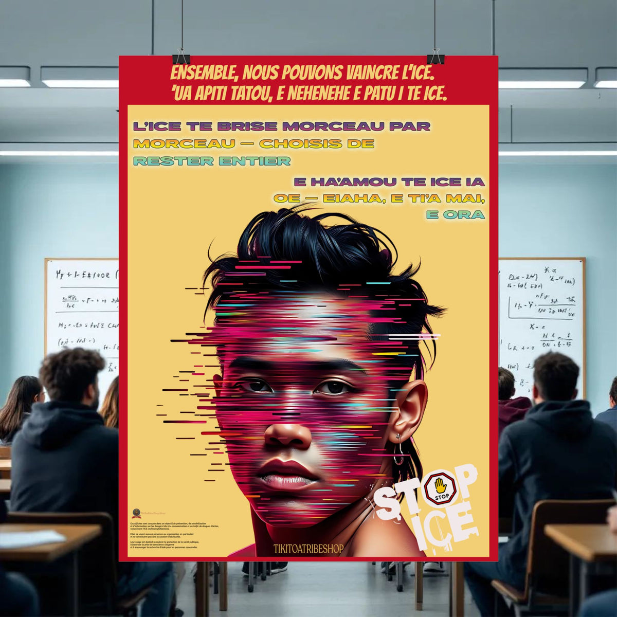 Posters Anti-ICE Polynésie – Affiches de Sensibilisation Contre la Drogue “Paruru i te ora – Brisons les chaînes de l’ICE”