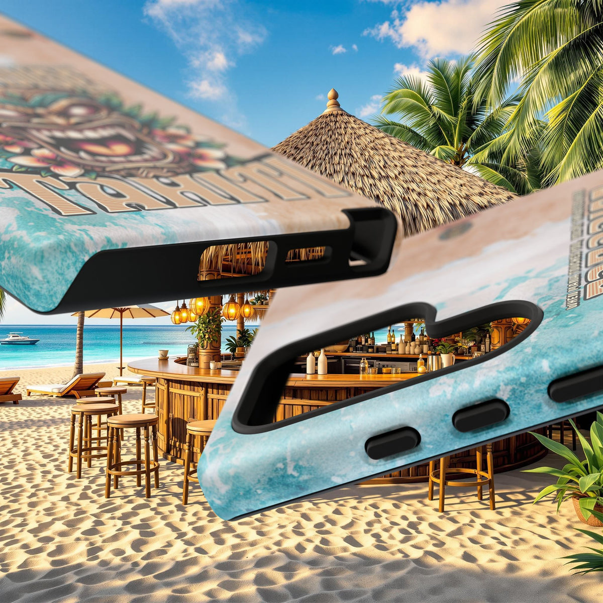 Tahiti – Coque Antichoc Premium Tiki Royal