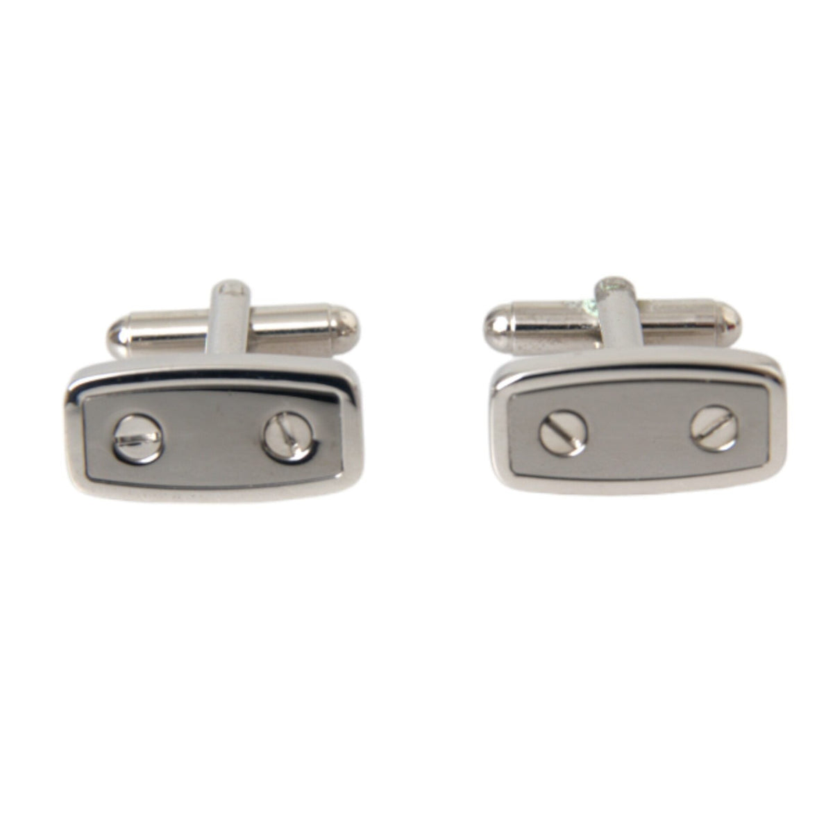 Boutons de Manchette Dolce & Gabbana "Design Industriel Plaqués Argent"