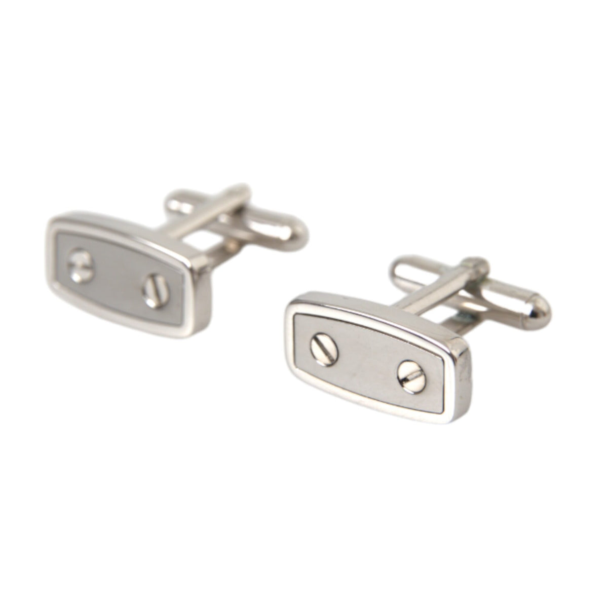 Boutons de Manchette Dolce & Gabbana "Design Industriel Plaqués Argent"