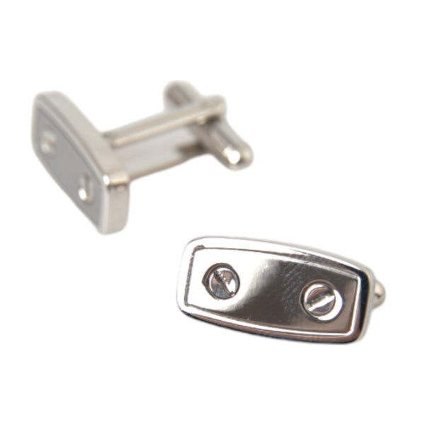 Boutons de Manchette Dolce & Gabbana "Design Industriel Plaqués Argent"
