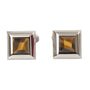Boutons de Manchette Dolce & Gabbana "Oeil de Tigre Plaqués Argent"