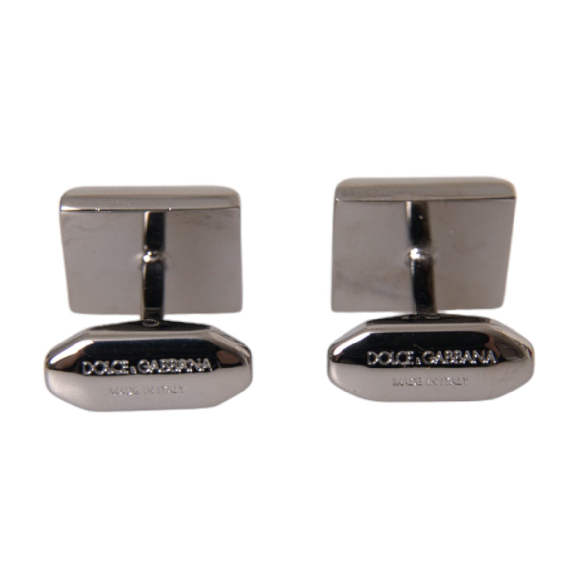 Boutons de Manchette Dolce & Gabbana "Géo-Saphir Plaqués Argent"