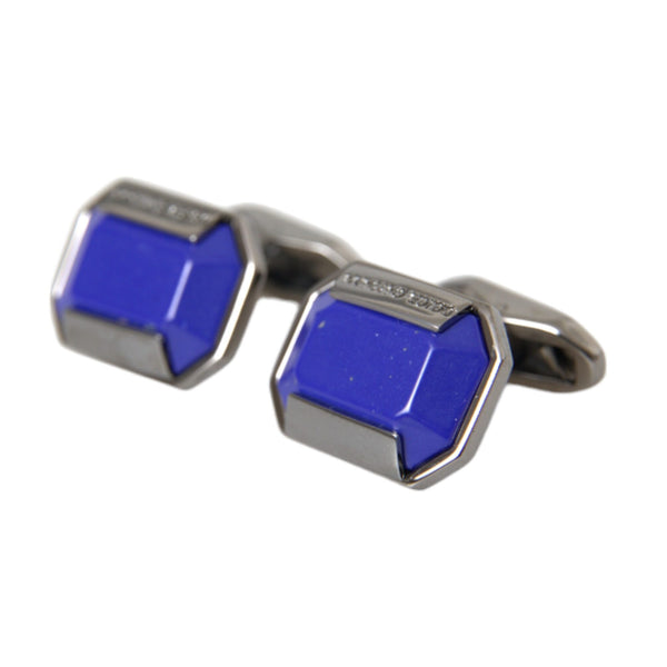 Boutons de Manchette Dolce & Gabbana "Éclat Saphir Plaqués Argent"