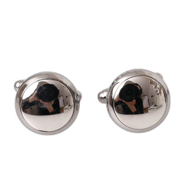 Boutons de Manchette Dolce & Gabbana "Rondeur Scintillante Plaquée Argent"