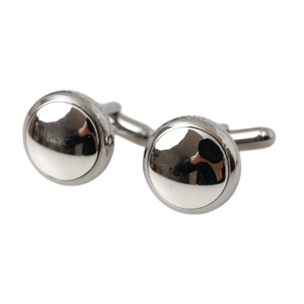 Boutons de Manchette Dolce & Gabbana "Rondeur Scintillante Plaquée Argent"