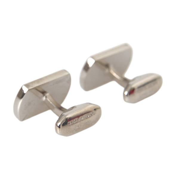 Boutons de Manchette Dolce & Gabbana "Gatsby Bicolore" en Laiton Plaqué Or et Argent