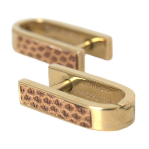 Boutons de Manchette Dolce & Gabbana "Barre Élégante Plaquée Or"