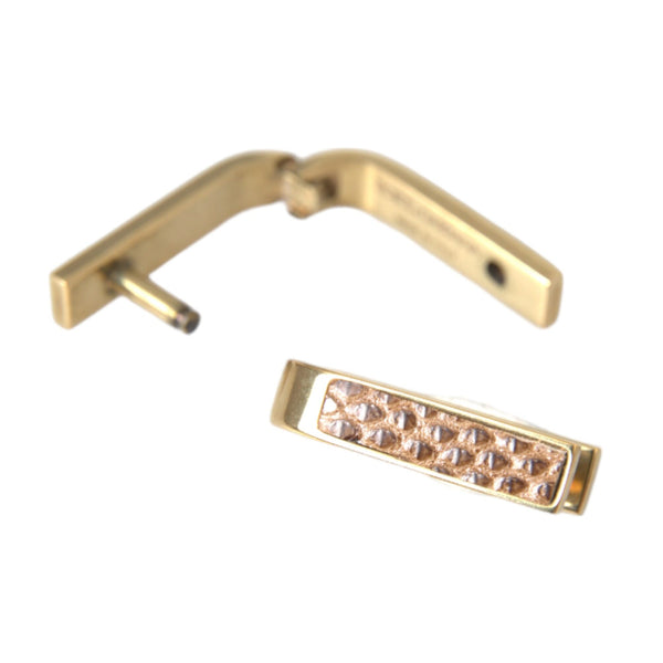 Boutons de Manchette Dolce & Gabbana "Barre Élégante Plaquée Or"