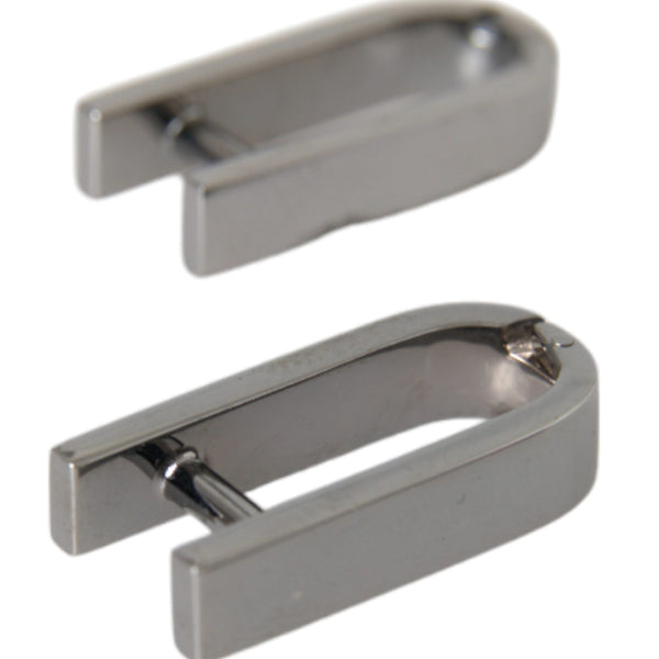 Boutons de Manchette Dolce & Gabbana "Minimaliste Plaqués Argent"