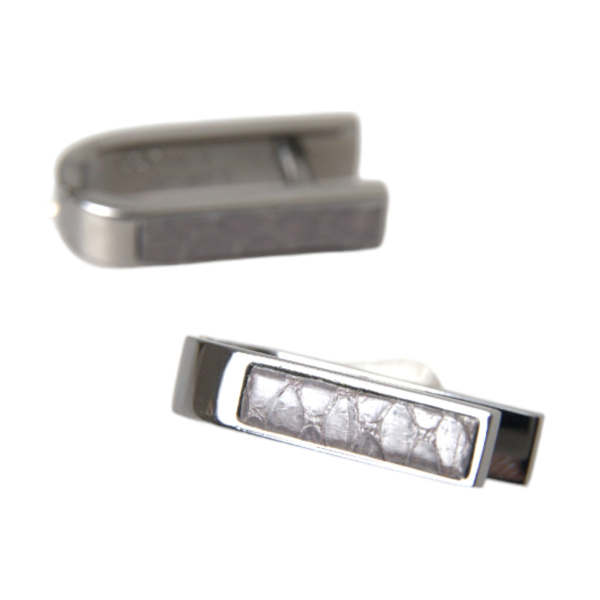 Boutons de Manchette Dolce & Gabbana "Minimaliste Plaqués Argent"