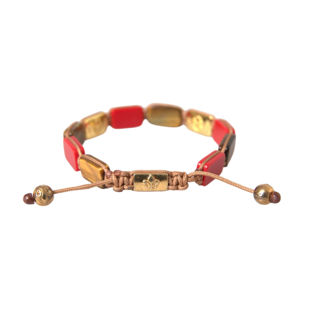 Nialaya CZ Tiger Eye Red Coral 925 Silver Men Bracelet