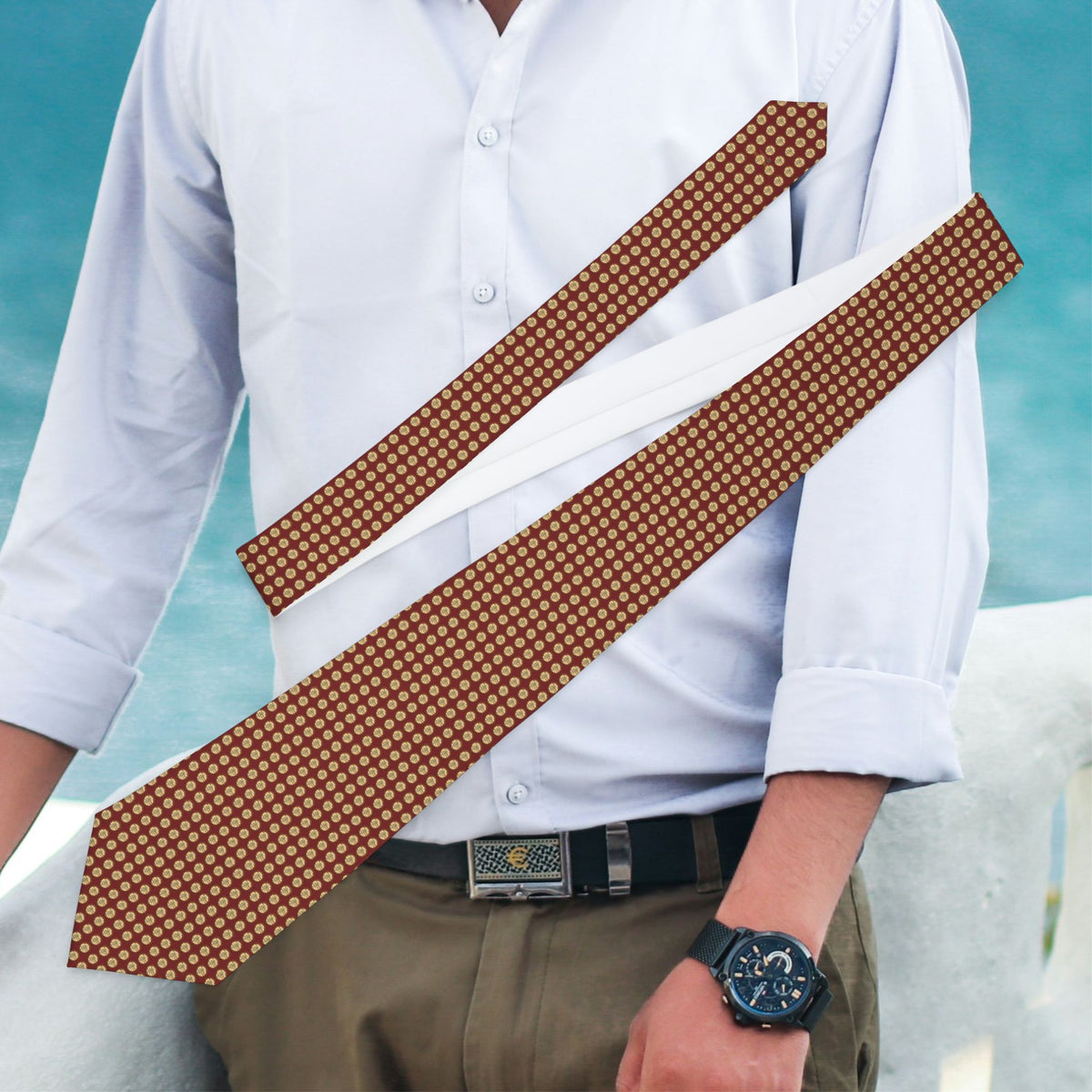 Moroni Classic Polka Dot Inspired Tie