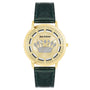 JUICY COUTURE  Montre pour Femme - Dorée avec Bracelet Vert et Couronne Stylisée