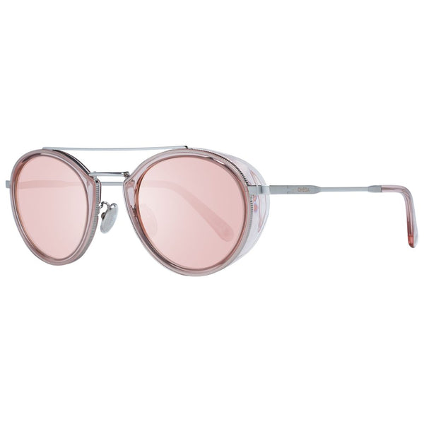 OMEGA Unisex Round Aviator Sunglasses