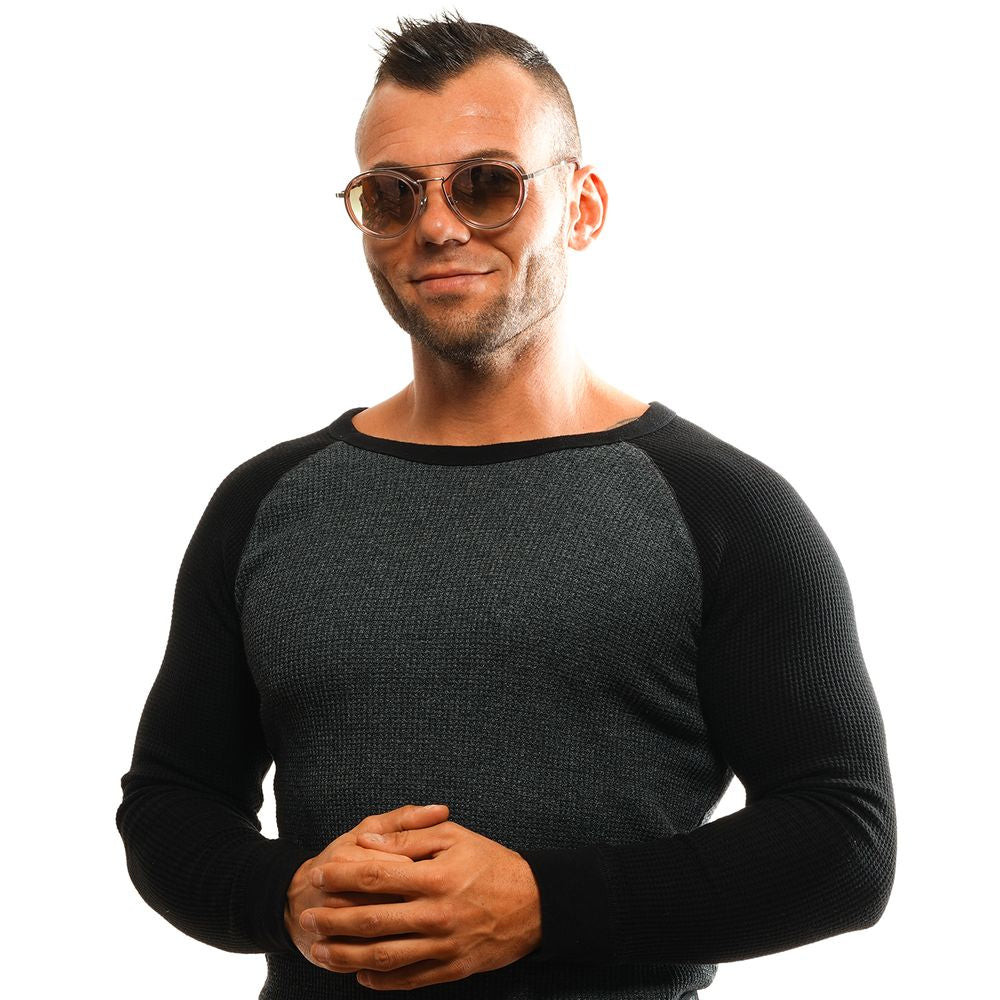 OMEGA Lunettes De Soleil Aviateur Rondes Unisexe
