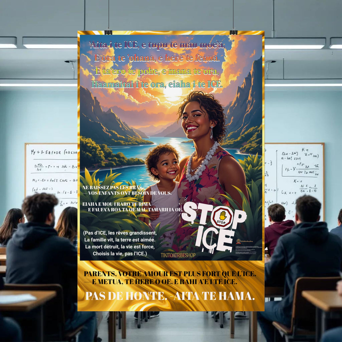Posters Anti-ICE Polynésie – Affiches de Sensibilisation Contre la Drogue “Paruru i te ora – Brisons les chaînes de l’ICE”
