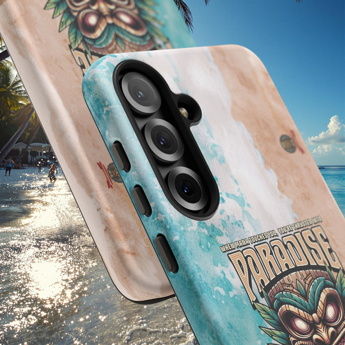 Tahiti – Coque Antichoc Premium Tiki Royal