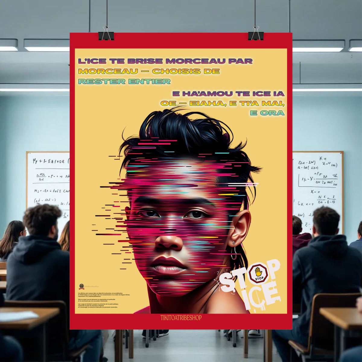 Posters Anti-ICE Polynésie – Affiches de Sensibilisation Contre la Drogue “Paruru i te ora – Brisons les chaînes de l’ICE”