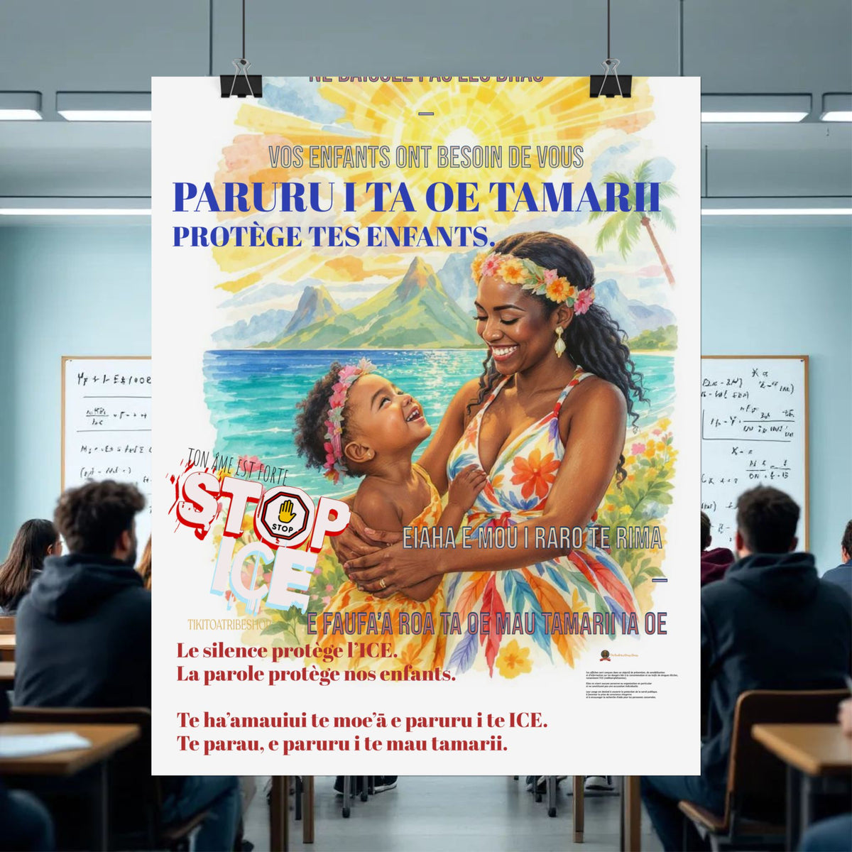 Posters Anti-ICE Polynésie – Affiches de Sensibilisation Contre la Drogue “Paruru i te ora – Brisons les chaînes de l’ICE”