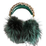 DOLCE &amp; GABBANA: D&amp;G Forest Green &amp; Crystal Headphones – Luxury Sound