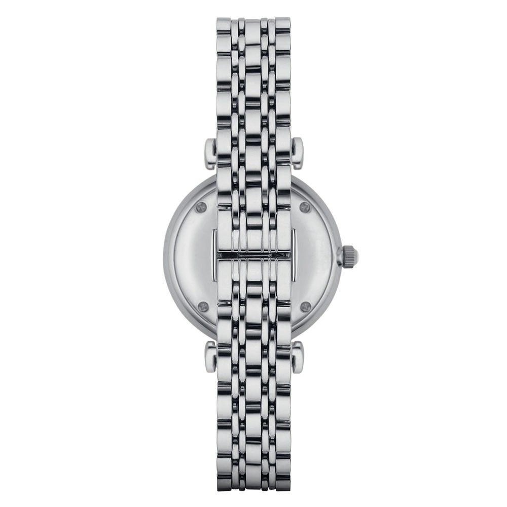 ARMANI "AR1925" Emporio Armani Women's Watch, Silver Steel &amp; Sparkling Dial - Feminine Elegance