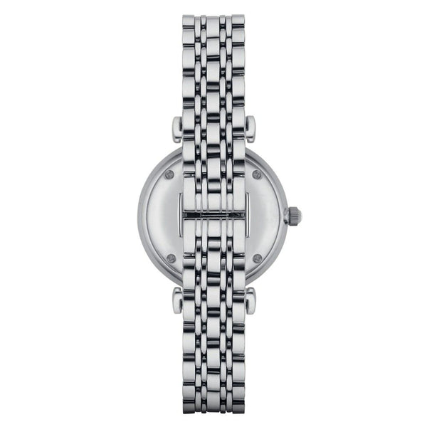 ARMANI "AR1925" Emporio Armani Women's Watch, Silver Steel &amp; Sparkling Dial - Feminine Elegance