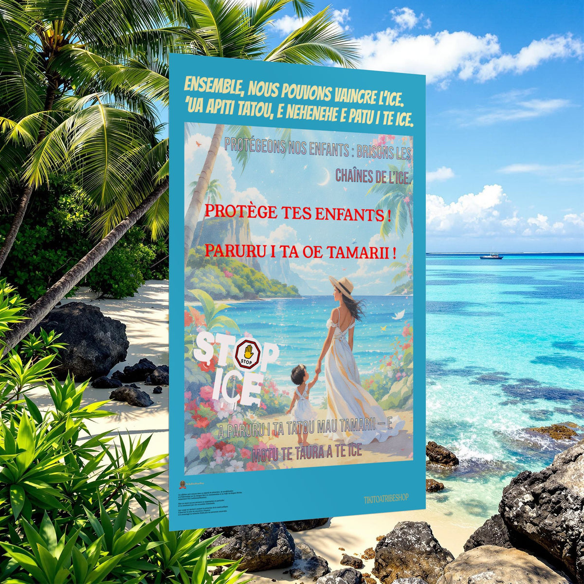 Posters Anti-ICE Polynésie – Affiches de Sensibilisation Contre la Drogue “Paruru i te ora – Brisons les chaînes de l’ICE”