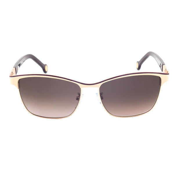 CAROLINA HERRERA Lunettes de Soleil "SHE069" en Métal Rose