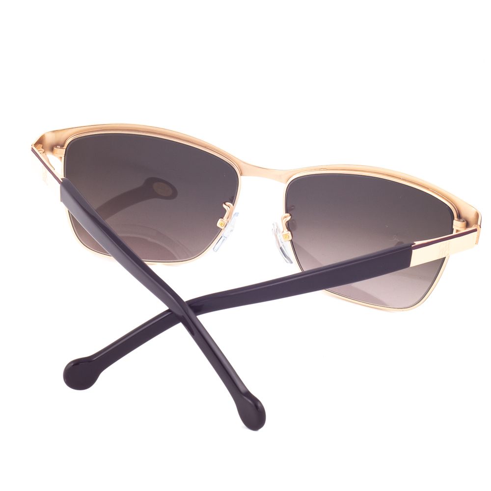 CAROLINA HERRERA Lunettes de Soleil "SHE069" en Métal Rose