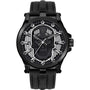 POLICE Montre Tête de Mort Noire Audacieuse