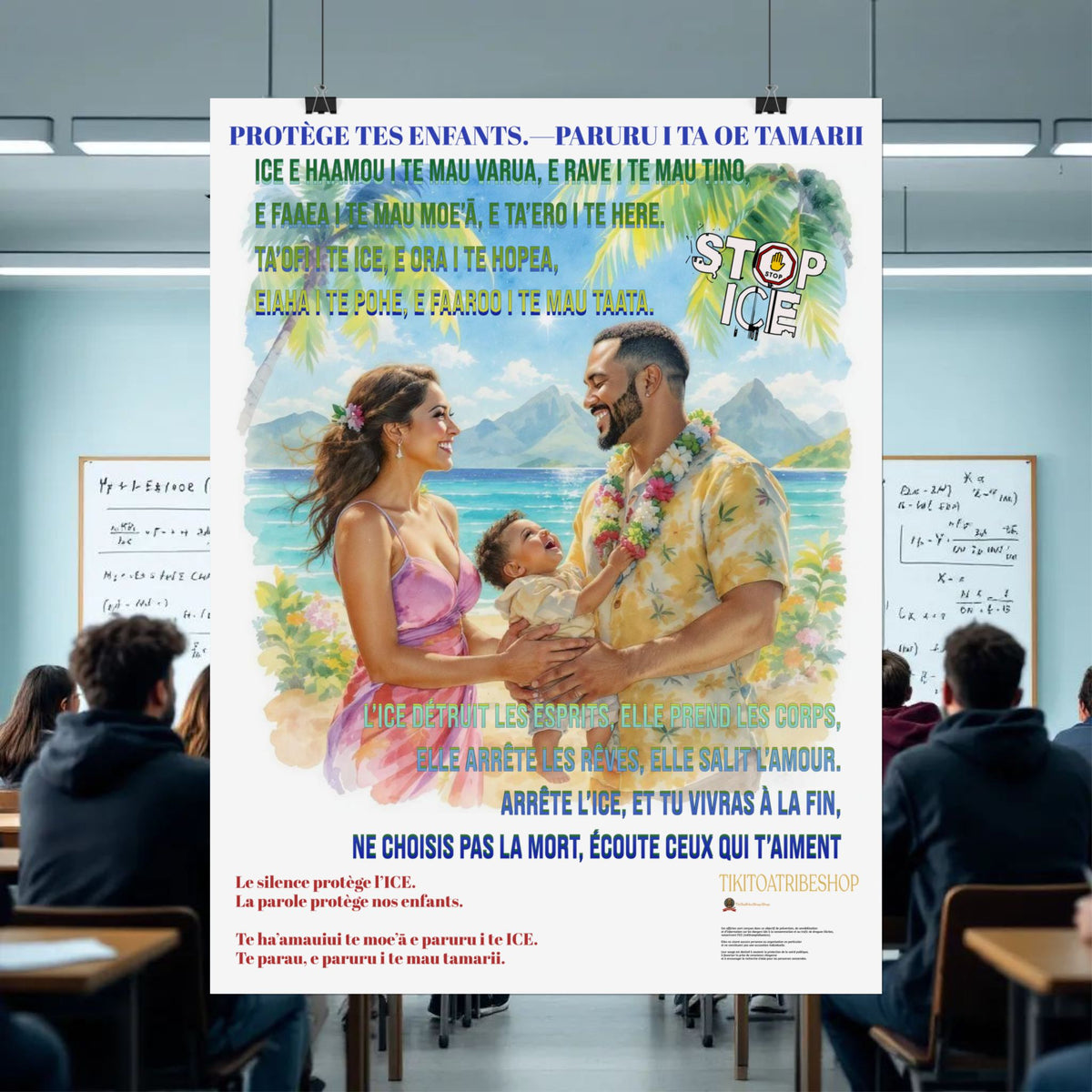Posters Anti-ICE Polynésie – Affiches de Sensibilisation Contre la Drogue “Paruru i te ora – Brisons les chaînes de l’ICE”
