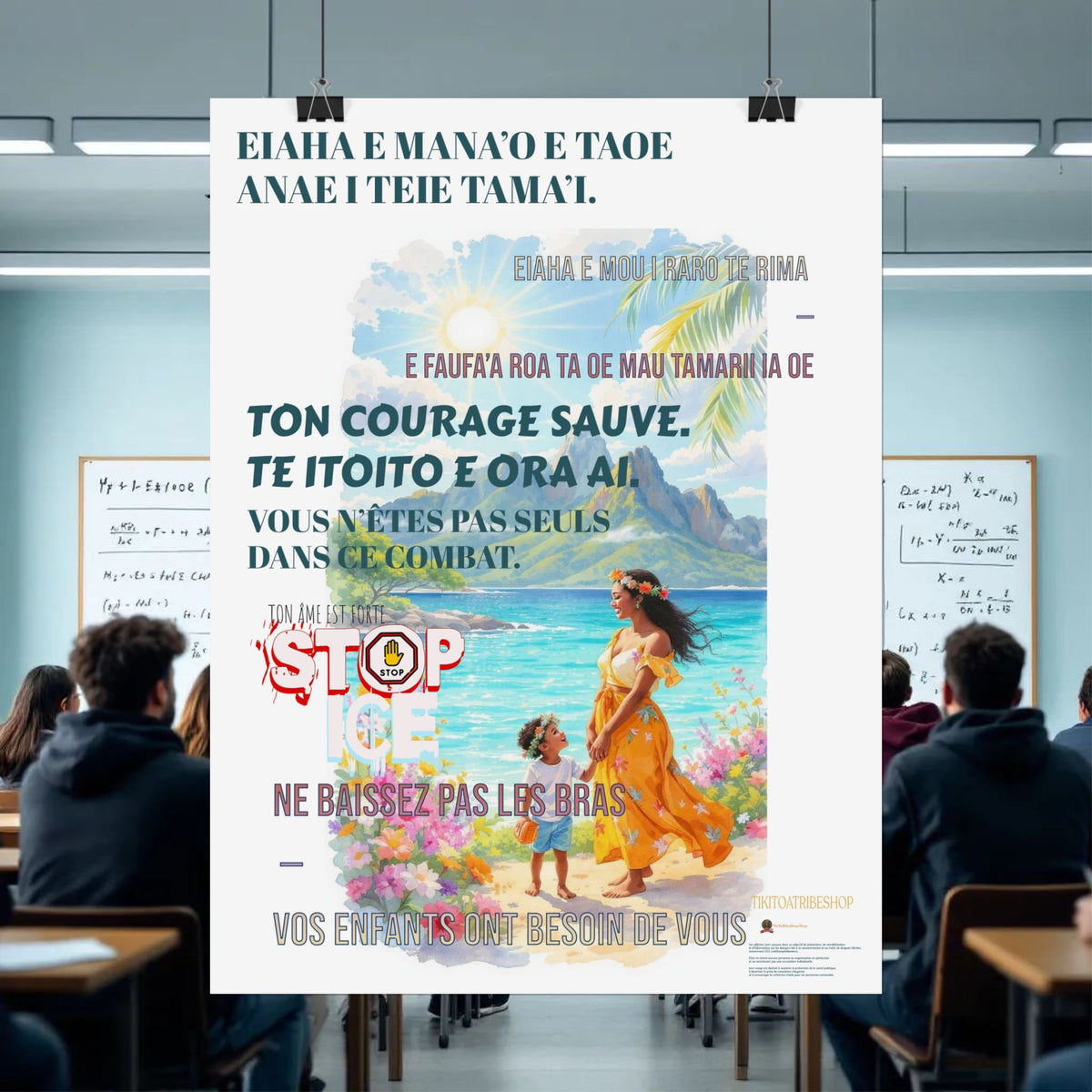 Posters Anti-ICE Polynésie – Affiches de Sensibilisation Contre la Drogue “Paruru i te ora – Brisons les chaînes de l’ICE”
