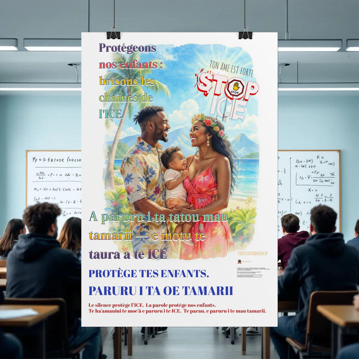 Posters Anti-ICE Polynésie – Affiches de Sensibilisation Contre la Drogue “Paruru i te ora – Brisons les chaînes de l’ICE”