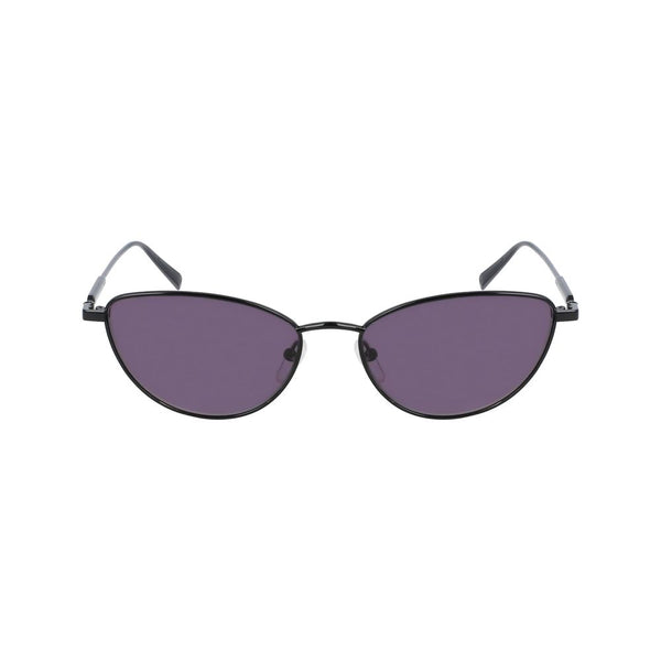 LONGCHAMP Monture Oversize et Verres Mauves "LO144S-1" en Métal Noir