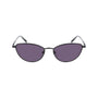 LONGCHAMP Monture Oversize et Verres Mauves "LO144S-1" en Métal Noir