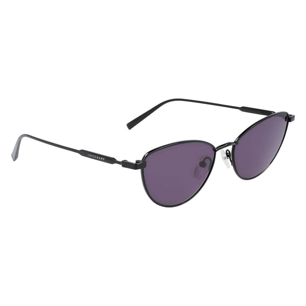 LONGCHAMP Monture Oversize et Verres Mauves "LO144S-1" en Métal Noir
