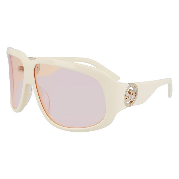 LONGCHAMP Monture Papillon et Verres Roses "LO736S" en Acétate Blanc