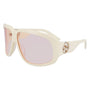 LONGCHAMP Monture Papillon et Verres Roses "LO736S" en Acétate Blanc