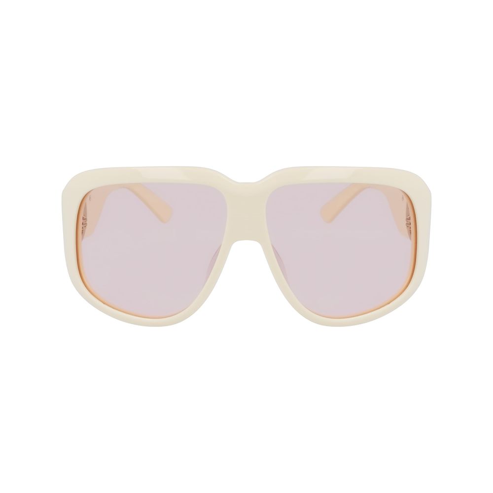LONGCHAMP Monture Papillon et Verres Roses "LO736S" en Acétate Blanc