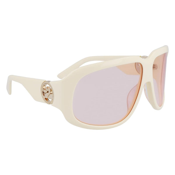 LONGCHAMP Monture Papillon et Verres Roses "LO736S" en Acétate Blanc