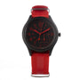 TIMEX Montre Nylon Rouge Cadran Tactique Noir