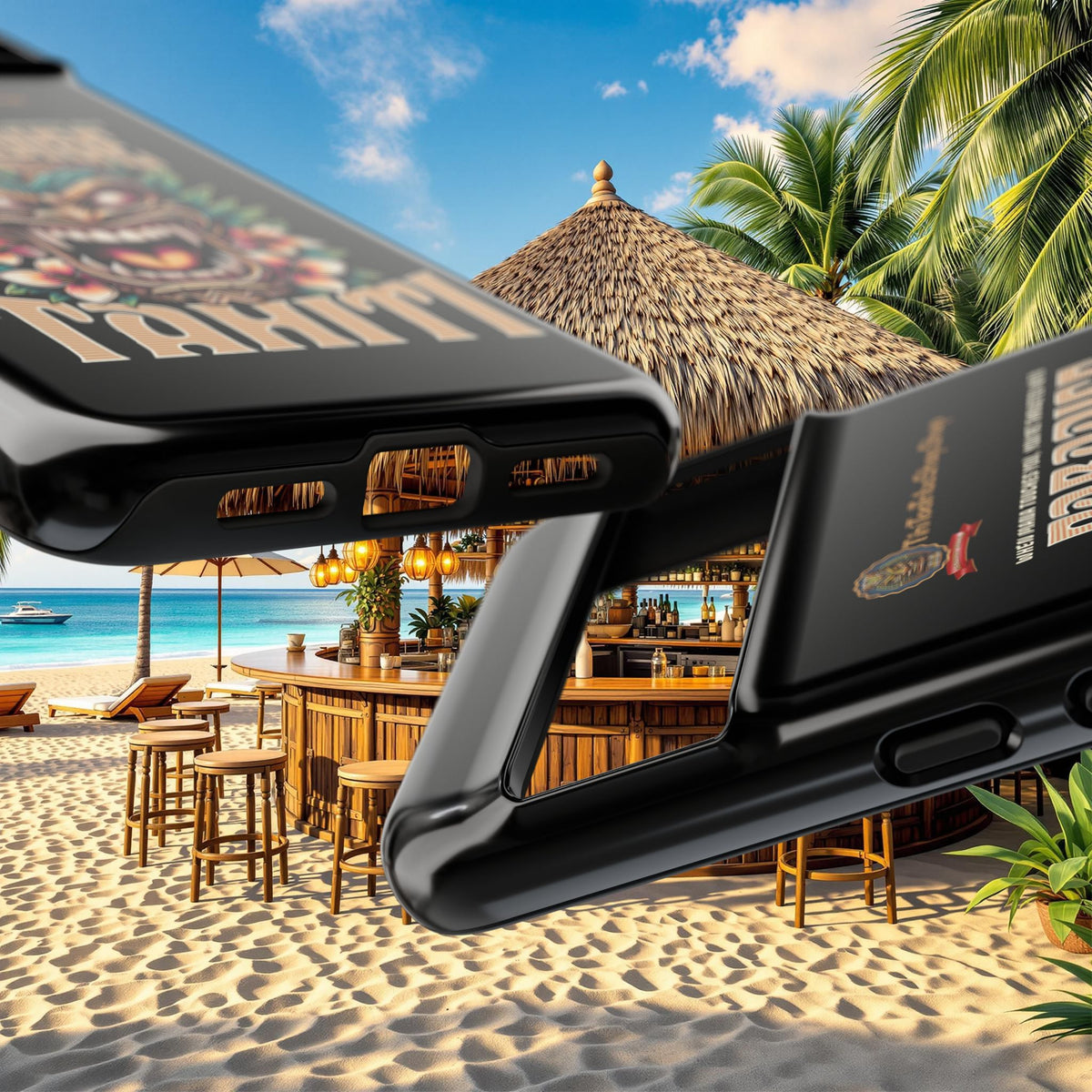 Tahiti – Coque Antichoc Premium Tiki Royal