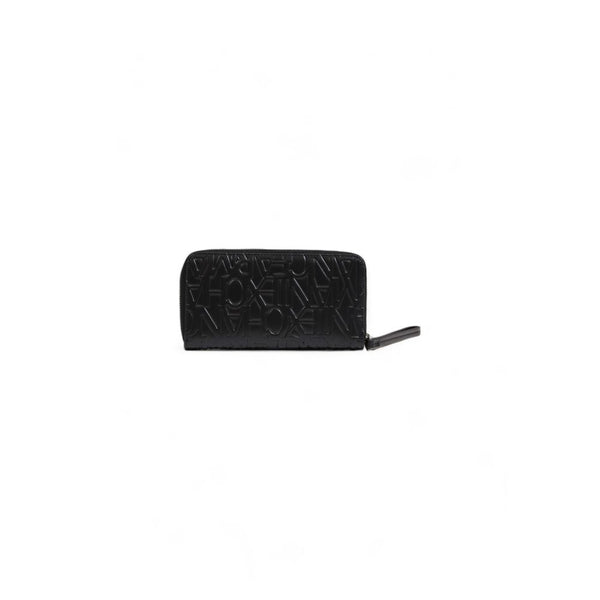 ARMANI Exchange Black Wallet with Embossed Logo