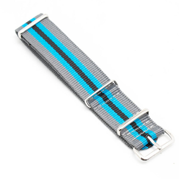 FOLLI FOLLIE Montre Unisexe en Acier Inoxydable Argenté - Cadran Bleu et Bracelet en Cuir Bleu