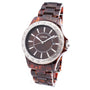 LORUS Women's Watch "Tortoise Shell" Brown - Rhinestone Bezel and Brown Dial