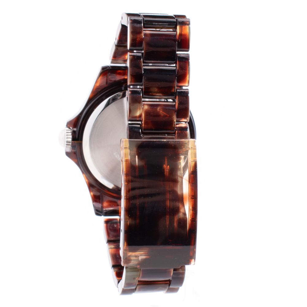 LORUS Women's Watch "Tortoise Shell" Brown - Rhinestone Bezel and Brown Dial