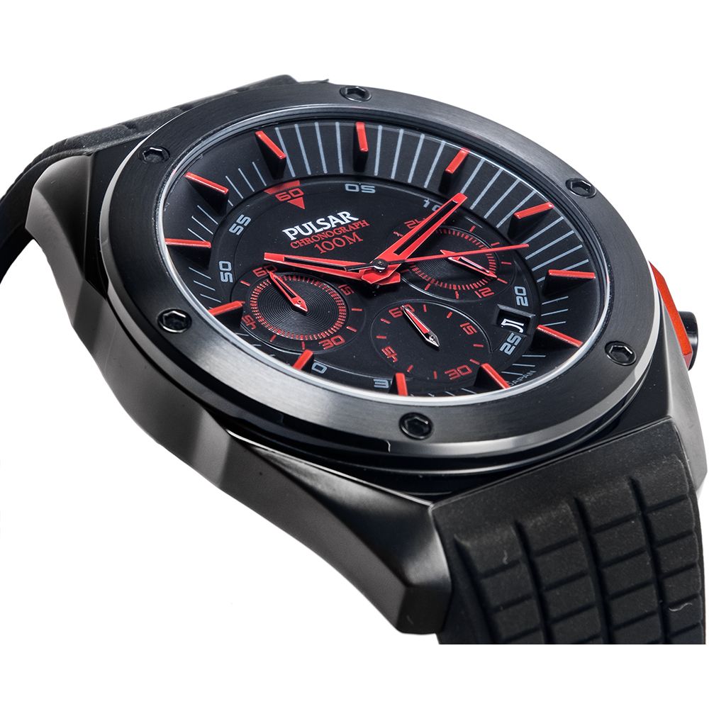 PULSAR Montre Quartz 10ATM Style Racing Élégant