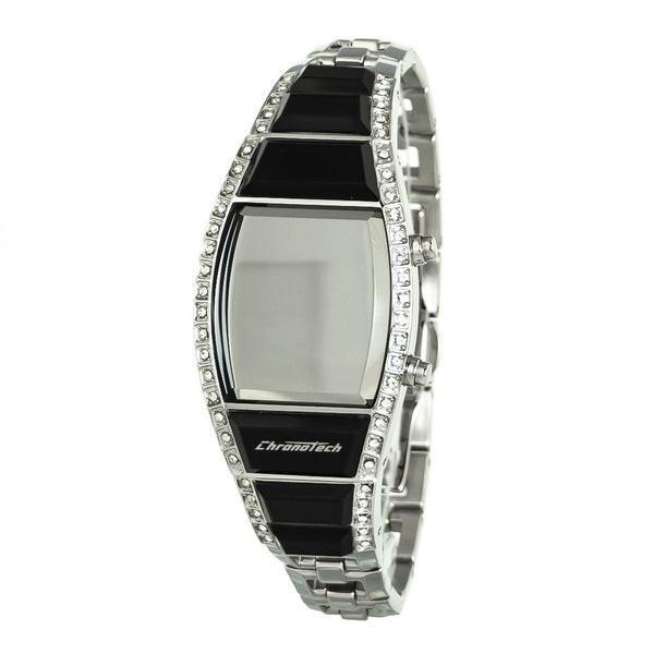CHRONOTECH Montre Quartz Acier Style Futuriste