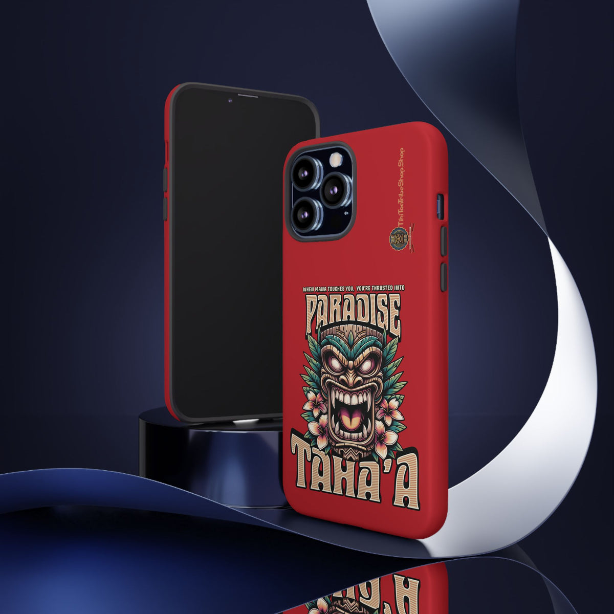 Tahaa – Coque Antichoc Premium « Tiki Féroce » | Design Tribal & Protection Maximale